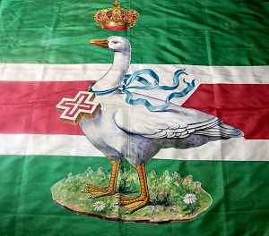 Bandiera della Nobile Contrada dell'Oca - 1966 circa