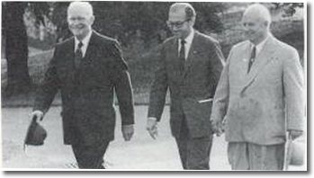 Eisenhower e Kruscev nel '59.