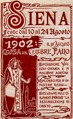 Francobollo del Palio emesso nel 1902